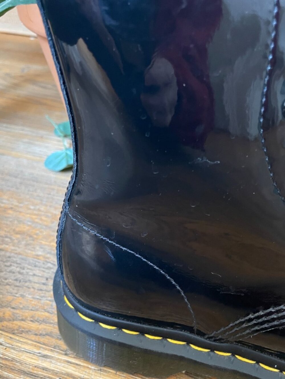 DR. MARTENS 11821 Women's Boot Patent Leather Combat Boots Black Size 7 - Picture 8 of 8